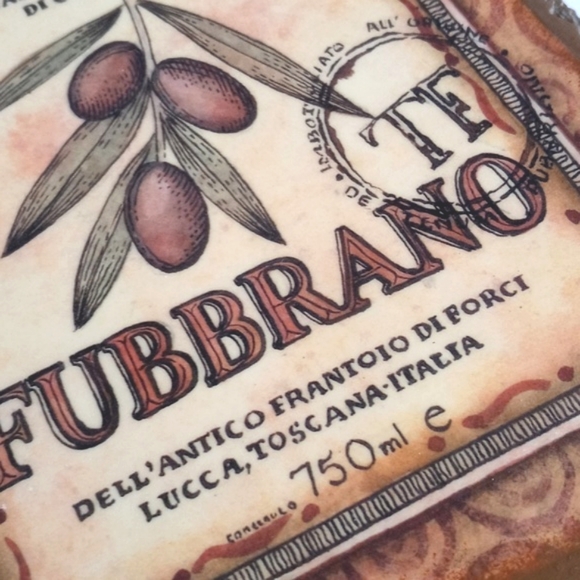 Italian Wall Hanging Plaques L' Toscano & Tenuta Set of 2 - Picture 9 of 16